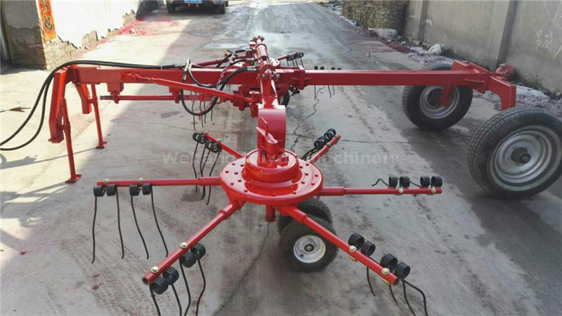 Durable tractor PTO driven hay rake 