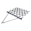 ATV or tractor mounted drag chain harrow