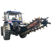 Single chain or double chain tractor mounted chain trencher with max 220cm depth