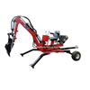 simple arm 360 rotation ATV towable excavator 9hp towable backhoe 