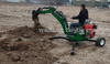 360 rotation degree work ATV towable backhoe digger mini portable backhoe towable excavator