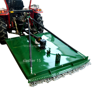 High efficiency bush grass slasher mower