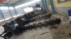 Single chain or double chain tractor mounted chain trencher with max 220cm depth