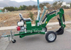 Strong boom atv towable trailer backhoe with 360 rotation 