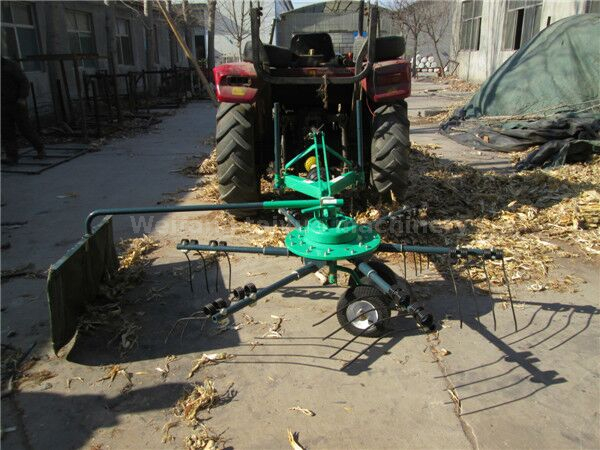 Durable tractor PTO driven hay rake 