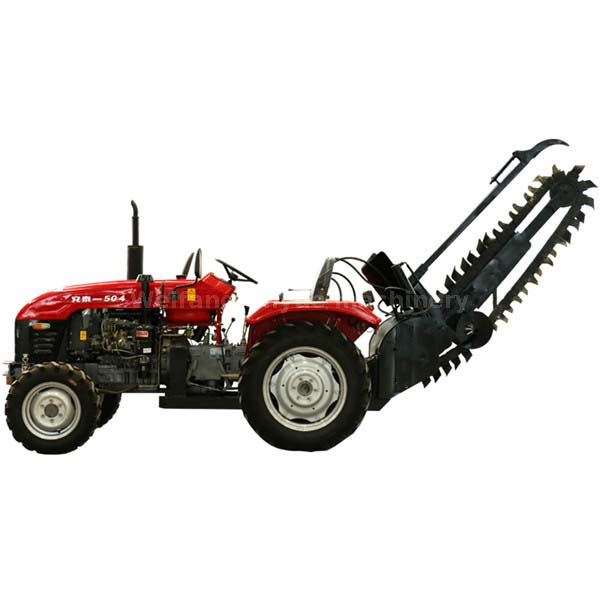 Single chain or double chain tractor mounted chain trencher with max 220cm depth