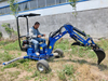 360 rotation degree work ATV towable backhoe digger mini portable backhoe towable excavator